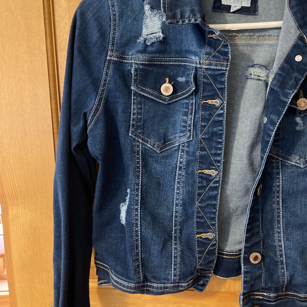 Distressed Jean Jacket - Picture 2 of 4